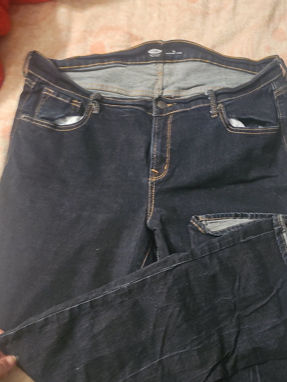 Old Navy Womens Dark Blue Straight Leg Jeans